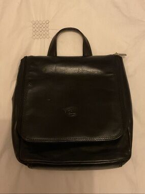Tony Perotti Italia Black Hanging Travel Toiletry Organizer Bag Cosmetic Case